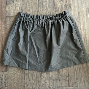 Charcoal Gray Elastic Waist Mini Skirt XS Zara Mini Skirt